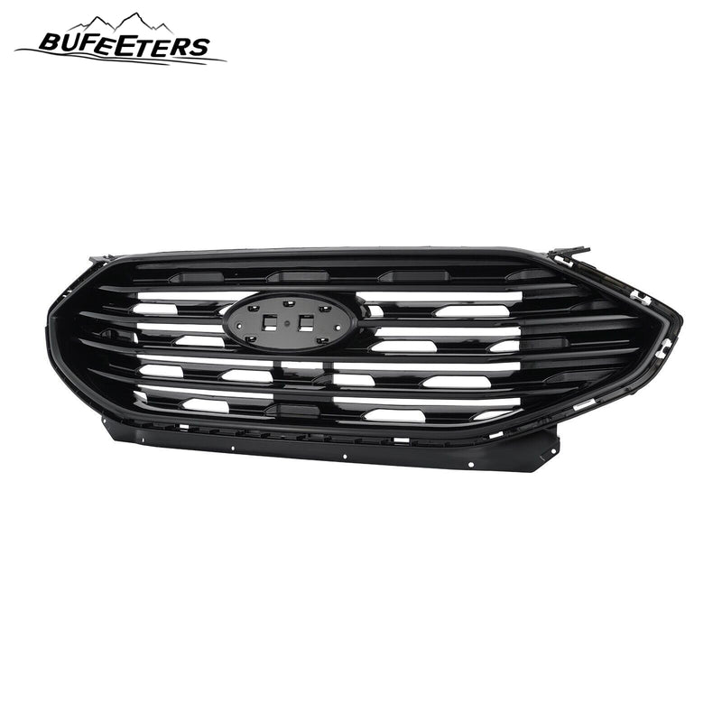 BUFEETERS  Front Bumper Upper Grille Cover W/o Camero Hole Fit For 2019 2020 2021 2022  Ford Edge SE SEL,Mesh Style,Gloss Black