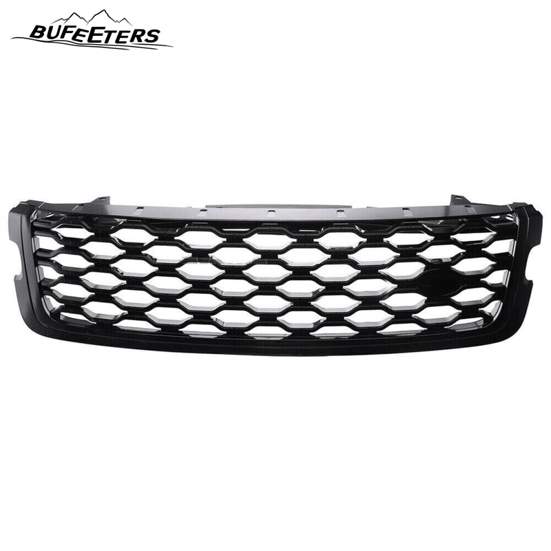BUFEETERS  Front Bumper Upper Grille  Fit For 2018 2019 2020 2021 2022 2023 Range Rover Velar,Honeycomb Style,Gloss Black