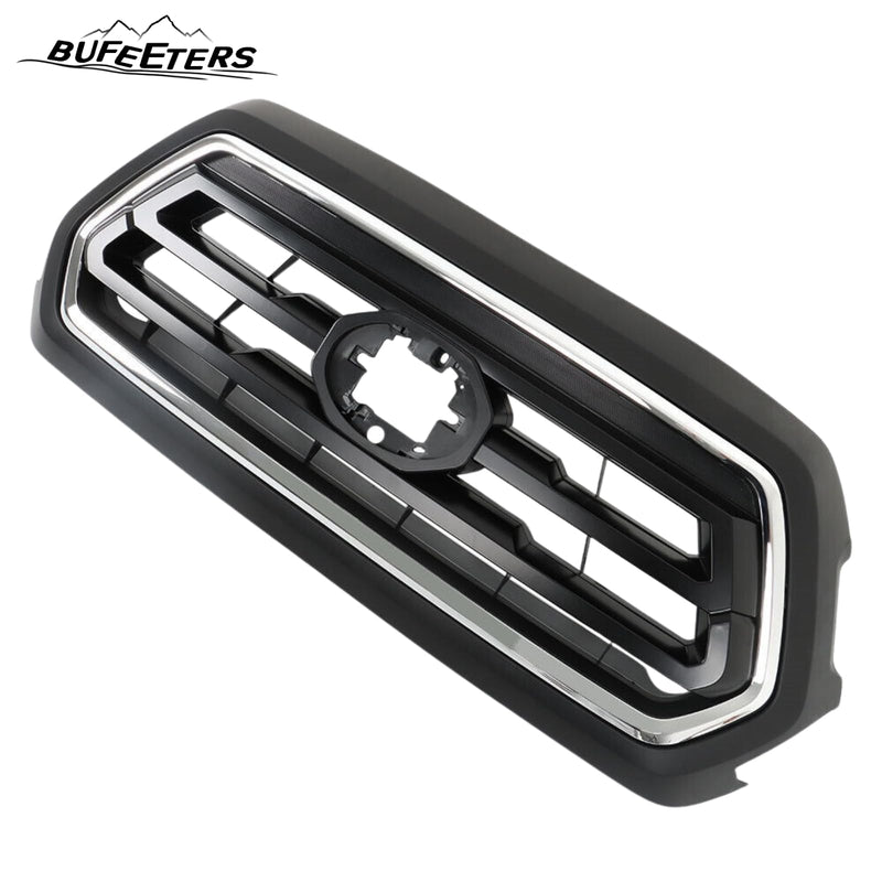 BUFEETERS Front Bumper Upper Grille Fit For 2018 2019 2020 2021 2022 Toyota Tacoma,Chrome&Black