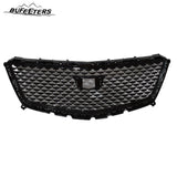 BUFEETERS  Front Bumper Upper Grille&Grille Outer Frame Fit For 2017 2018 2019 2020 2021 2022 2023 Cadillac XT5,Factory Style,Gloss Black