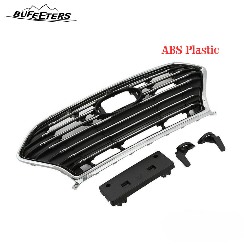 BUFEETERS    Front Bumper Upper Grille Fit For 2018 2019 Hyundai Sonata,Factory Style,Chrome&Black