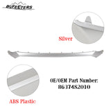 BUFEETERS    Front Bumper Grille Molding Hood Trim Fit For 2019 2020 Hyundai Santa Fe,Silver