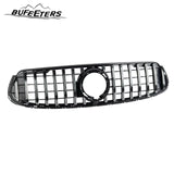 BUFEETERS  Front Bumper Upper Grille Fit For 2020 2021 2022 2023 Mercedes Benz X253 GLC-CLASS Coupe GLC300 GLC43 AMG,GT Style,Chrome&Black