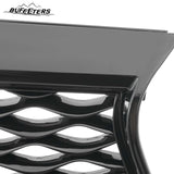 BUFEETERS  Front Bumper Upper Grille Fit For 2016 2017 2018 2019 2020 INFINITI QX60,Mesh Style,Gloss Black