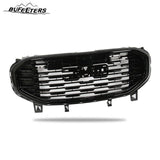 BUFEETERS Front Bumper Upper Grille Fit For 2018 2019 2020 2021 GMC Terrain,Denali Style,Gloss Black