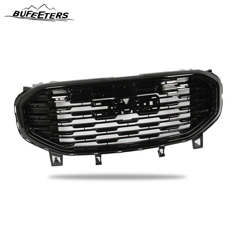 BUFEETERS Front Bumper Upper Grille Fit For 2018 2019 2020 2021 GMC Terrain,Denali Style,Gloss Black