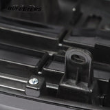 BUFEETERS  Front Bumper Upper Grille Fit For 2015 2016 2017 Ford F150,Horizontal Billet Style,Gloss Black
