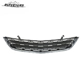 BUFEETERS  Front Upper + Lower Grille W/Chrome Molding Fit For 2013 2014 2015 2016 2017 Chevy Chevrolet Traverse,Factory Style,Chrome&Black