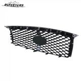 BUFEETERS  Front Bumper Upper Grille Fit For 2015 2016 2017 INFINITI QX80,Mesh Style,Chrome&Black