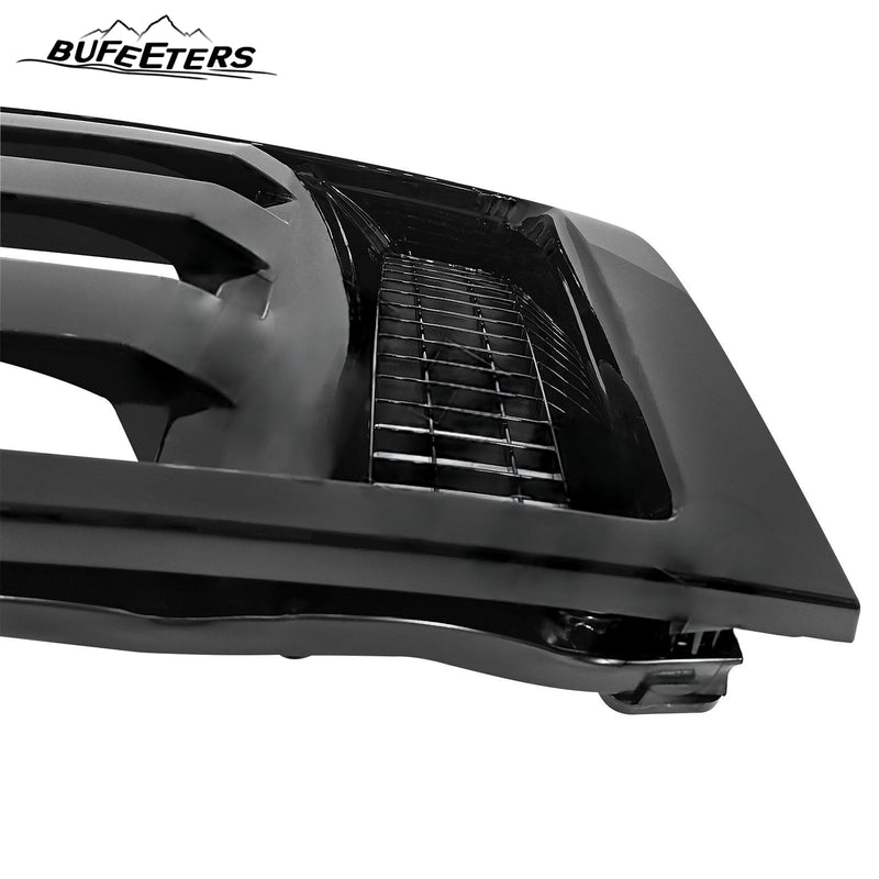 BUFEETERS  Front Bumper Grille Fit For 2009 2010 2011 2012 2013 2014 Ford F150 F-150 XLT,Gloss Black