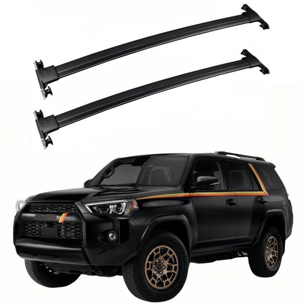 BUFEETERS  Roof Rack Cross Bars Rail Fit For 2010-2024 Toyota 4Runner Luggage Carrier Black