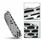 BUFEETERS   Front Bumper Upper Grille Fit For 2021 2022 2023 Hyundai Santa Fe,Honeycomb Mesh Style,Black&Chrome