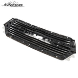 BUFEETERS Front Bumper Upper Grille Fit For 2019 2020 2021 2022 2023 Dodge Ram 1500,Mesh Style,Gloss Black