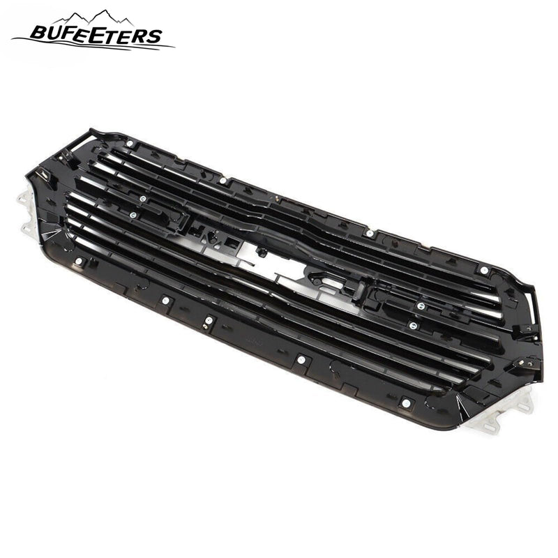 BUFEETERS Front Bumper Upper Grille Fit For 2019 2020 2021 2022 2023 Dodge Ram 1500,Mesh Style,Gloss Black