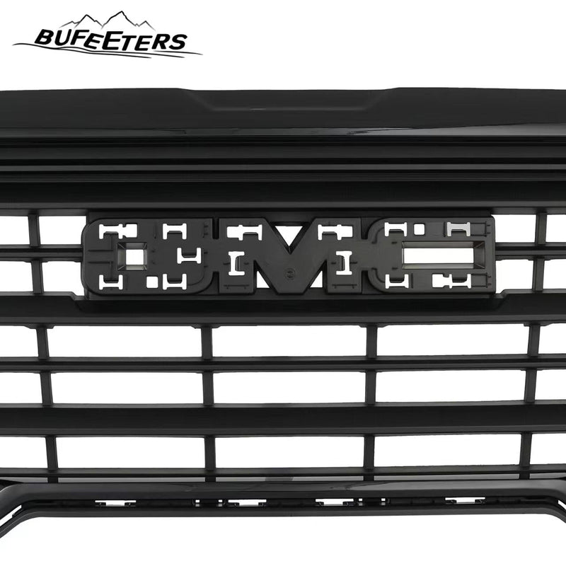 BUFEETERS  Front Bumper Upper Grille Grill Fit For 2022 2023 GMC Terrain,Denali Style,Gloss Black