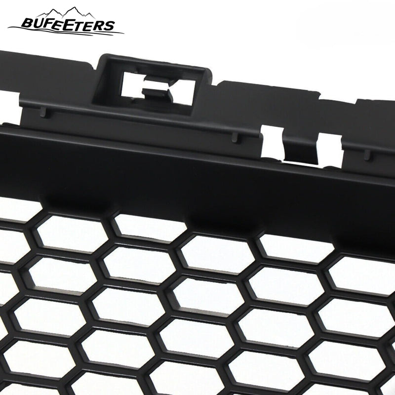 BUFEETERS     Front Bumper Hood Grille Fit For 2017 2018 Hyundai Elantra Sedan,Honeycomb Style,Matte Black