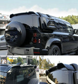 BUFEETERS Rear Tail Spoiler Rear Wing Fit For 2020 2021 2022 2023 2024 Defender 90 110 130,Gloss Black
