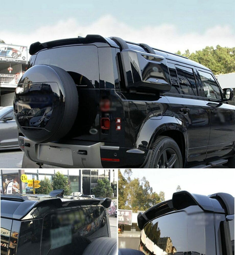 BUFEETERS Rear Tail Spoiler Rear Wing Fit For 2020 2021 2022 2023 2024 Defender 90 110 130,Gloss Black