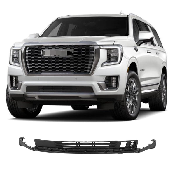 BUFEETERS Front Bumper Lower Black Cover Fit For 2021 2022 2023 GMC Yukon XL
