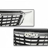 BUFEETERS  Front Bumper Upper Grille  Black W/Chrome Trim Fit For 2022 2023 Chevy Equinox