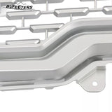 BUFEETERS Front Bumper Upper Grille Fit For 2019 2020 2021 GMC Sierra 1500,Denali Style,Silver