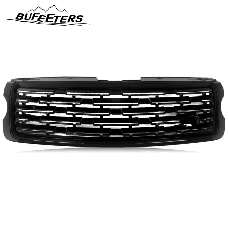 BUFEETERS Front Bumper Upper Grille Fit For 2013 2014 2015 2016 2017 Land Rover Range Rover Vogue L405,2023 Style,Gloss Black