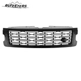 BUFEETERS Front Bumper Upper Grille Fit For 2018 2019 2020 2021 2022 Range Rover,2023 Style,Gloss Black