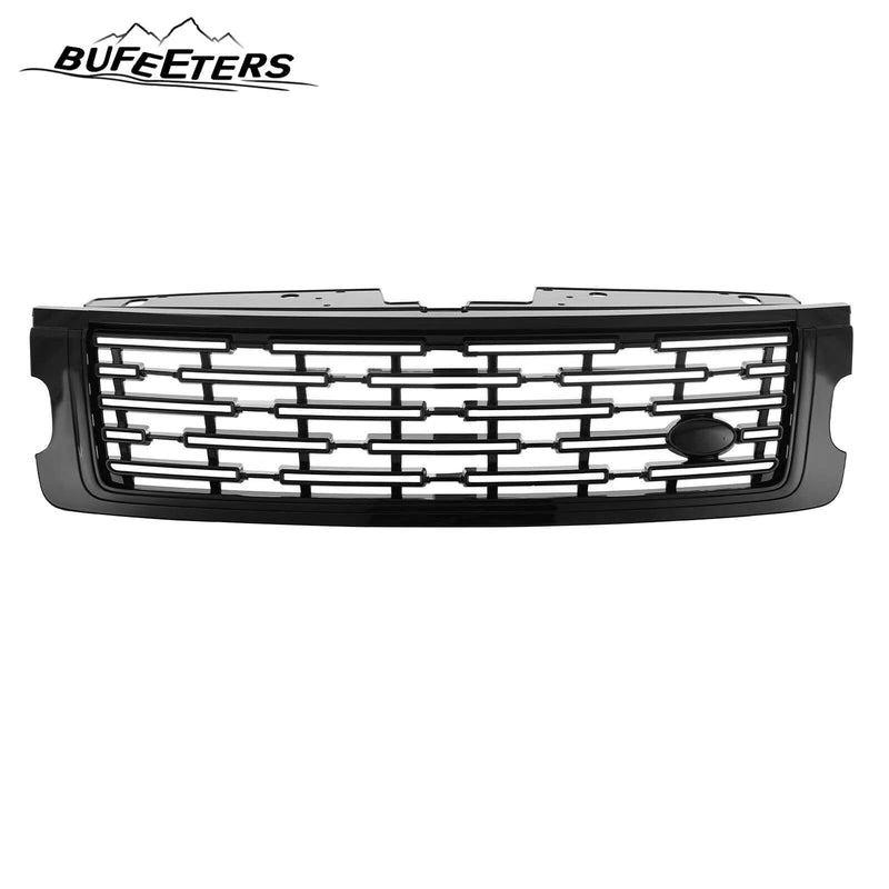 BUFEETERS Front Bumper Upper Grille Fit For 2018 2019 2020 2021 2022 Range Rover,2023 Style,Gloss Black