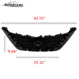 BUFEETERS  Front Bumper Upper & Lower Grille Fit For 2016 2017 2018 Nissan Altima Sedan,Mesh Style,Chrome&Black
