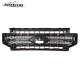 BUFEETERS Front Bumper Upper Grille Fit For 2020 2021 2022 F-250 F-350 F-450 F-550 Super Duty,Lariat Sport Style,PQ Race Red&Matte Black