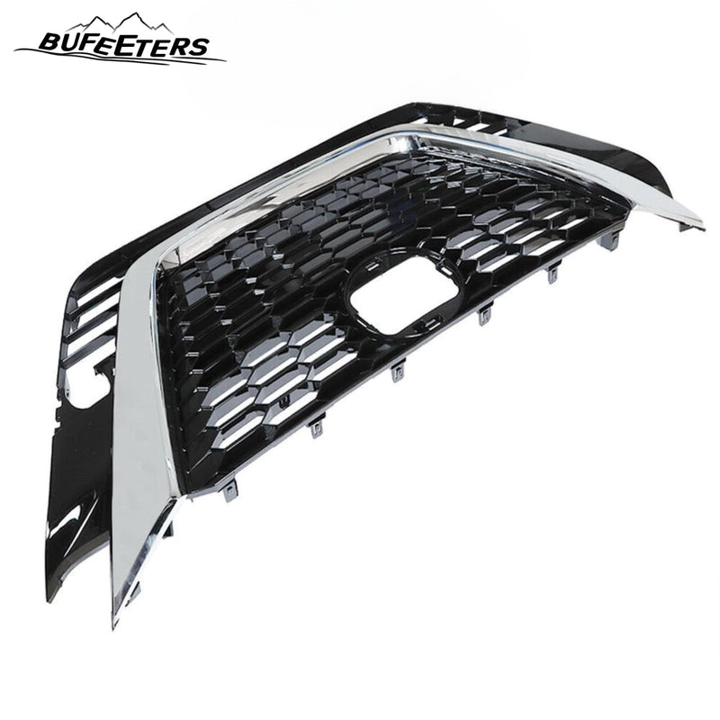 BUFEETERS  New Front Bumper Upper Grille Assembly Fit For 2019 2020 2021 Nissan Altima,Honeycomb Style,Chrome&Black