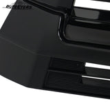 BUFEETERS Front Upper and Lower Grille w/O Camera Hole Fit For 2017 2018 2019 Toyota Highlander,Factory Style,Gloss Black