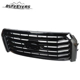 BUFEETERS  Front Bumper Upper Grille Fit For 2015 2016 2017 Ford F150,Horizontal Billet Style,Gloss Black