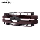 BUFEETERS Front Bumper Upper Grille Fit For 2017 2018 2019 F-250 F-350 F-450 F-550 Super Duty,
Lariat Style,Magma Red&Matte Black