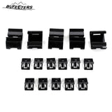 BUFEETERS Front Bumper Upper Grille Fit For 2017 2018 2019 F-250 F-350 F-450 F-550 Super Duty,Lariat Style,UX Ingot Silver&Matte Black