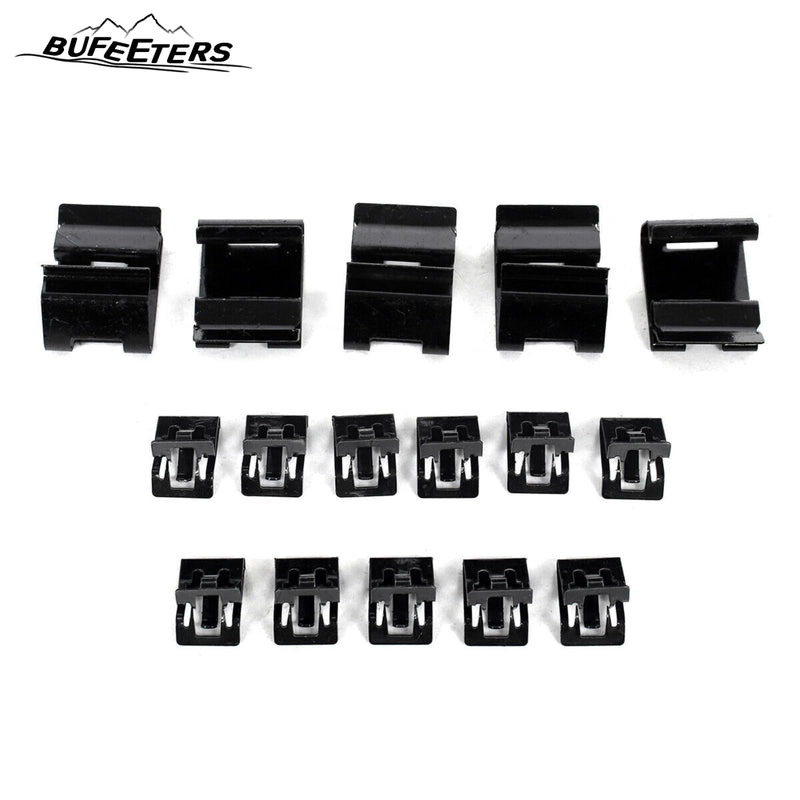 BUFEETERS Front Bumper Upper Grille Fit For 2017 2018 2019 F-250 F-350 F-450 F-550 Super Duty,Lariat Style,UX Ingot Silver&Matte Black