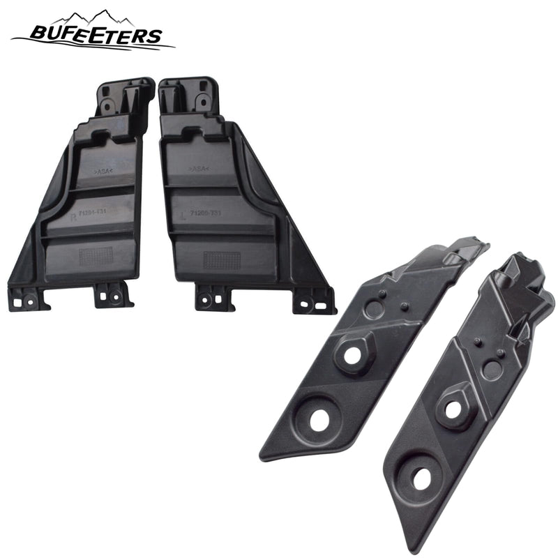 BUFEETERS  17PCS Front Grille/LED Fog Lamp/Headlight Trim/Bracket Fit For 2022 2023 Honda Civic Sedan,Factory Style,Black