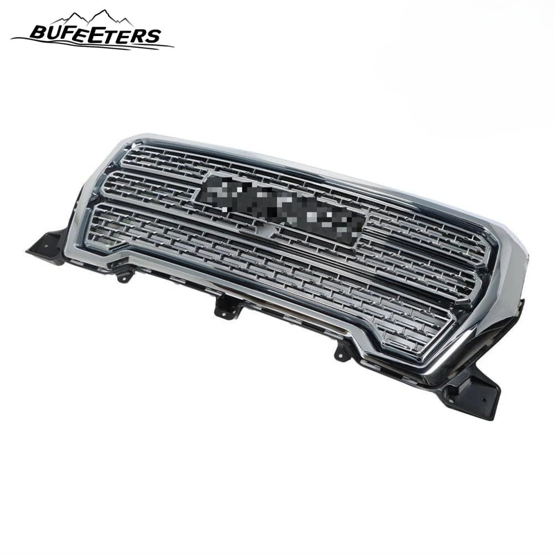 BUFEETERS Front Bumper Upper Chrome Grille Assembly Fit For 2019 2020 2021 GMC Sierra 1500 Denali,Factory Style