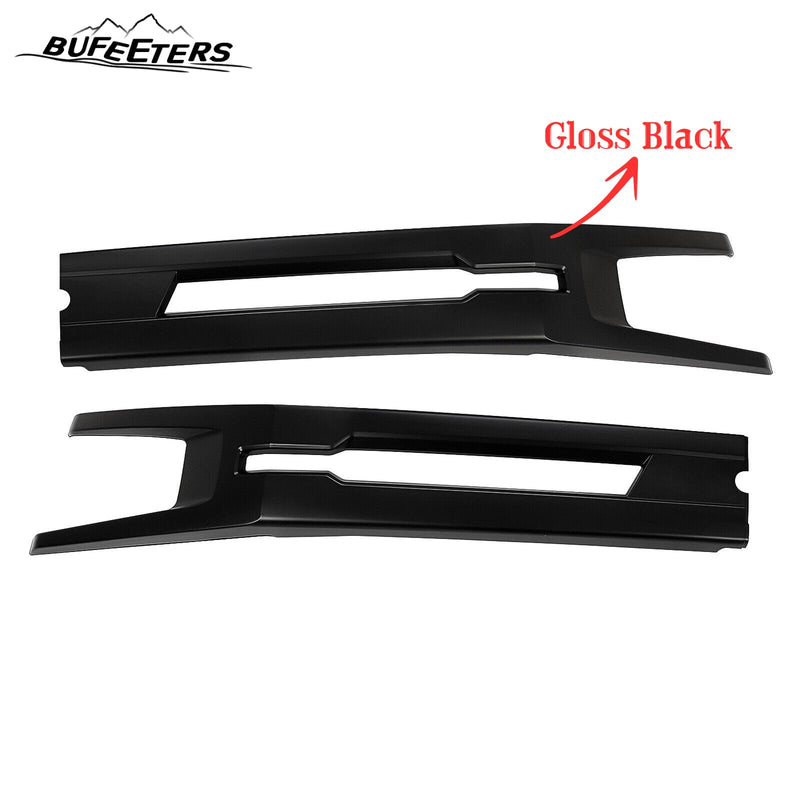 BUFEETERS Front Bumper Upper Grille Fit For 2019 2020 2021 2022 Chevy Silverado 1500,Horizontal Billet Style,Gloss Black&Matte Black