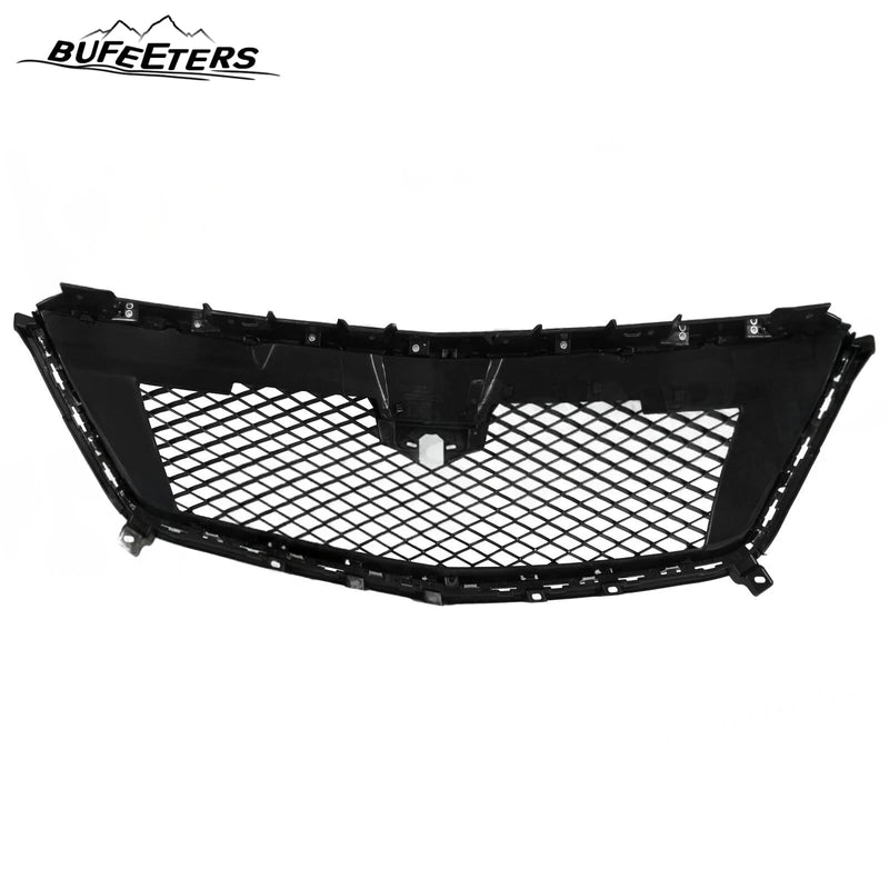 BUFEETERS   Front Bumper Upper Grille W/Chrome Molding Fit For 2017 2018 2019 2020 2021 2022 2023 Cadillac XT5,Mesh Style,Chrome&Black