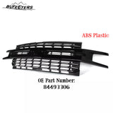 BUFEETERS Front Bumper Upper Grille Assembly Fit For 2019 2020 2021 2022 Chevy Silverado 1500,LTZ Style/Horizontal Billet Style,Gloss Black