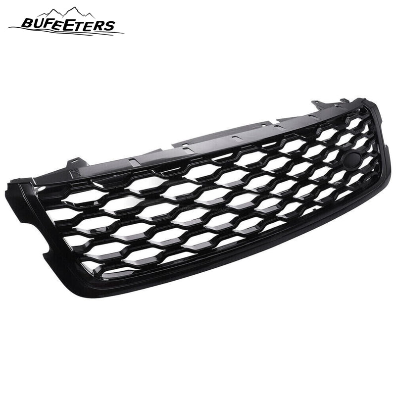 BUFEETERS  Front Bumper Upper Grille  Fit For 2018 2019 2020 2021 2022 2023 Range Rover Velar,Honeycomb Style,Gloss Black