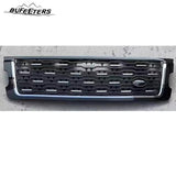 BUFEETERS   Front Grille Mesh Vent Cover Grill Bar Fit For Range Rover 2018+ SVA,Black&Silver