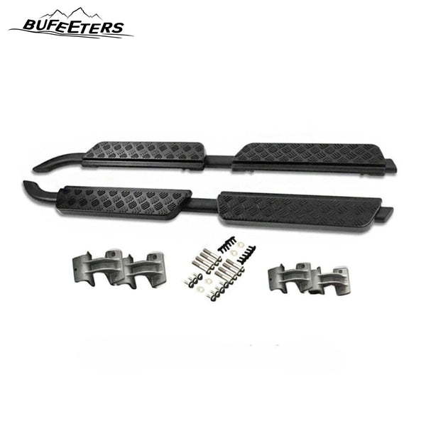 BUFEETERS  Side Step Running Board Nerf Bar Fit For 2020 2021 2022 2023 2024 Land Rover Defender 130,Black