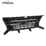 BUFEETERS Front Bumper Upper Grille Fit For 2015 2016 2017 2018 2019 2020 Chevrolet Colorado,Mesh Style,Gloss Black