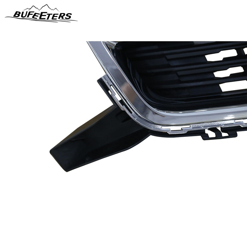 BUFEETERS  Front Bumper Upper Grille Fit For 2015 2016 2017 2018 2019 2020 Chevrolet Colorado,Mesh Style,Chrome&Black