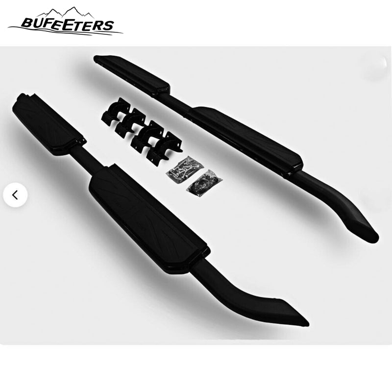 BUFEETERS Side Step Running Board Nerf Bar Fit For 2020 2021 2022 2023 2024 Land Rover Defender 110 4Door,Black