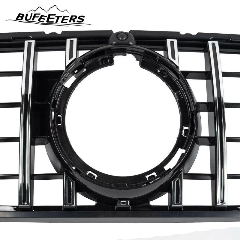 BUFEETERS  Front Bumper Upper Grille Fit For 2020 2021 2022 2023 Mercedes Benz X253 GLC-CLASS Coupe GLC300 GLC43 AMG,GT Style,Chrome&Black