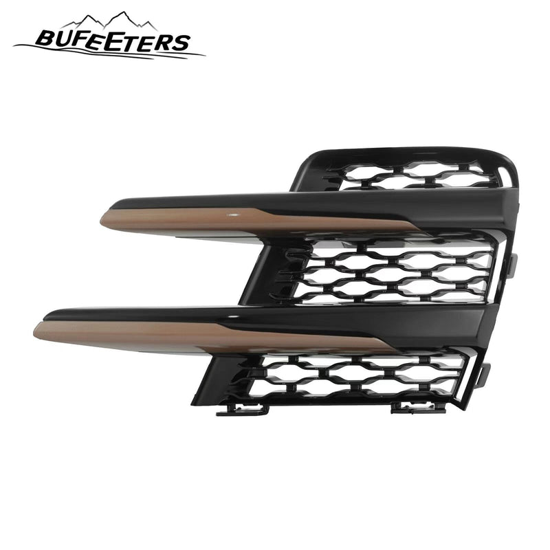 BUFEETERS 1 Pair Front Bumper Fog Lamp Black  Grille Cover Fit For 2018 2019 2020 2021 Land Rover Range Rover Velar