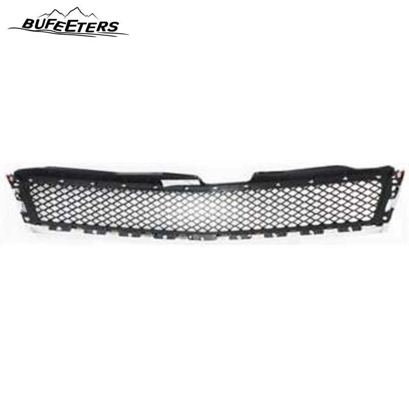 BUFEETERS  Front Bumper Upper Grille Fit For 2009 2010 2011 2012 Chevy Chevrolet Traverse,Honeycomb Style,Chrome Shell w/ Black Insert